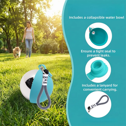 AUSLITH TrekSip  Portable Leak Proof Pet Water Bottle with Bowl