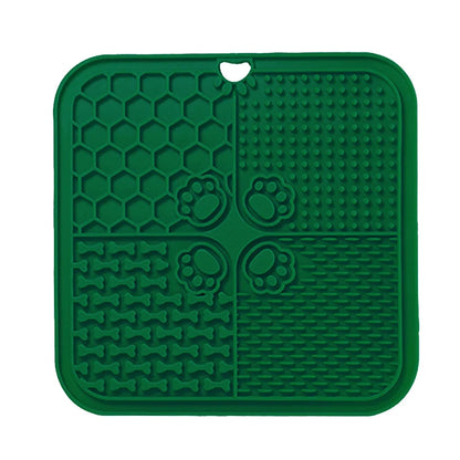 AUSLITH LickEase Silicone Slow Feeder Lick Mat for Dogs & Cats