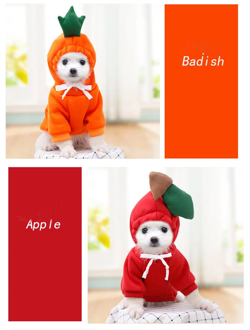 AUSLITH PupHood Warm Dog Hoodie for Small Dogs & Puppies