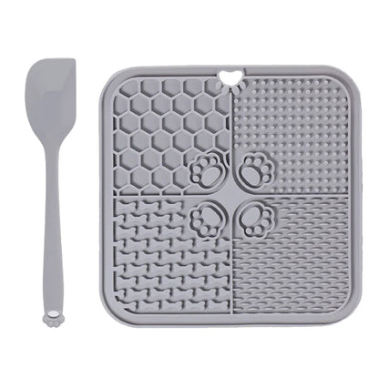 AUSLITH LickEase Silicone Slow Feeder Lick Mat for Dogs & Cats