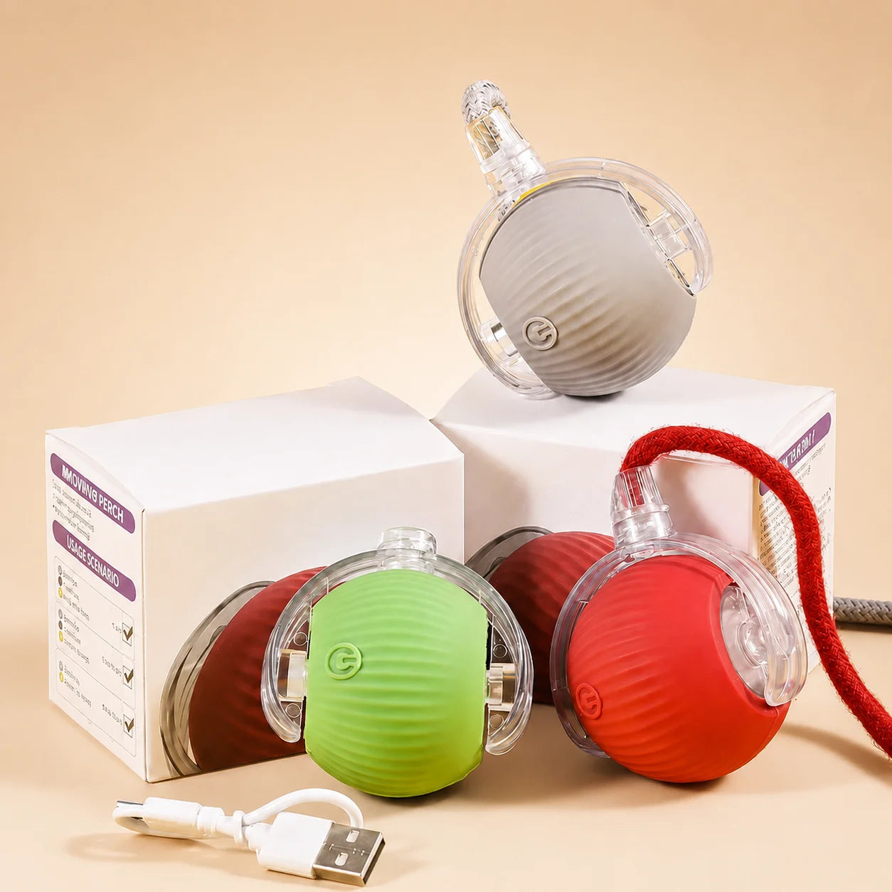 AUSLITH RollPup – Interactive Auto-Moving Dog Ball