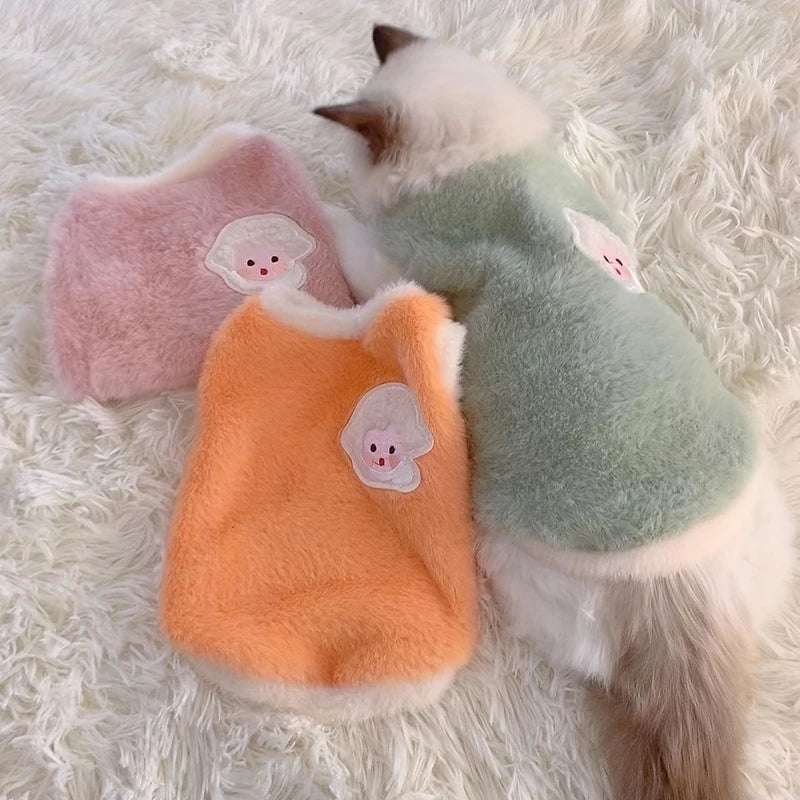 AUSLITH KnitPurr  Warm Winter Cat Sweater for Kittens & Small Cats