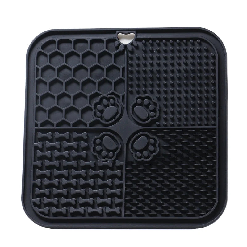 AUSLITH LickEase Silicone Slow Feeder Lick Mat for Dogs & Cats