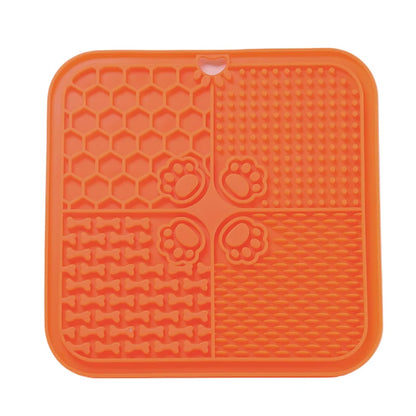 AUSLITH LickEase Silicone Slow Feeder Lick Mat for Dogs & Cats
