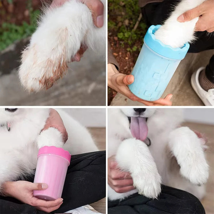 AUSLITH CleanPaw Muddy Paw Cleaner Cup with Silicone Brush