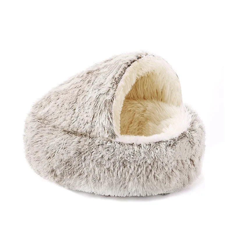 AUSLITH CozyShell  Semi-Enclosed Cat Bed for Cats & Small Dogs