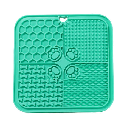 AUSLITH LickEase Silicone Slow Feeder Lick Mat for Dogs & Cats