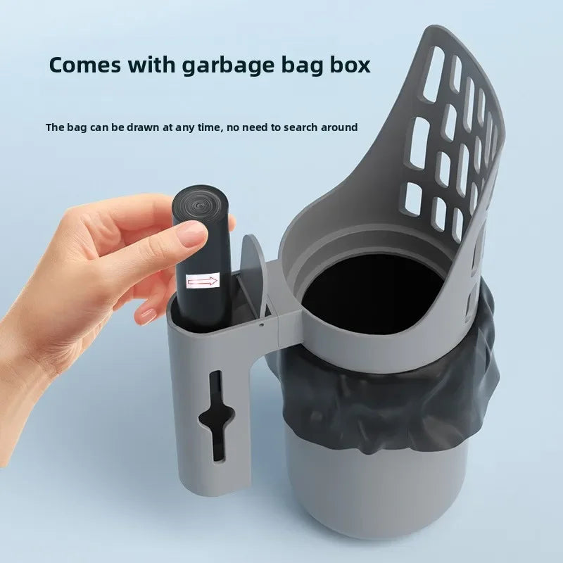 AUSLITH ScoopPro Cat Litter Scoop with Waste Bag Dispenser