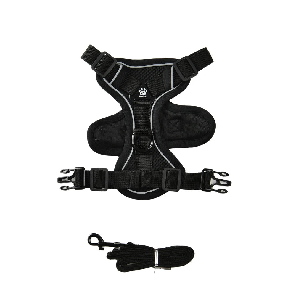 AUSLITH SafeWalk – Reflective Adjustable Cat Harness & Leash Set