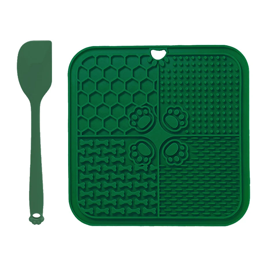 AUSLITH LickEase Silicone Slow Feeder Lick Mat for Dogs & Cats