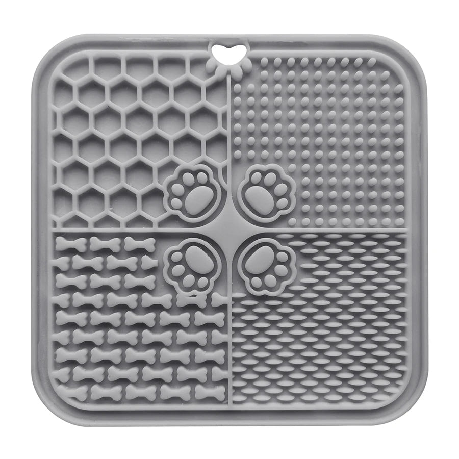 AUSLITH LickEase Silicone Slow Feeder Lick Mat for Dogs & Cats