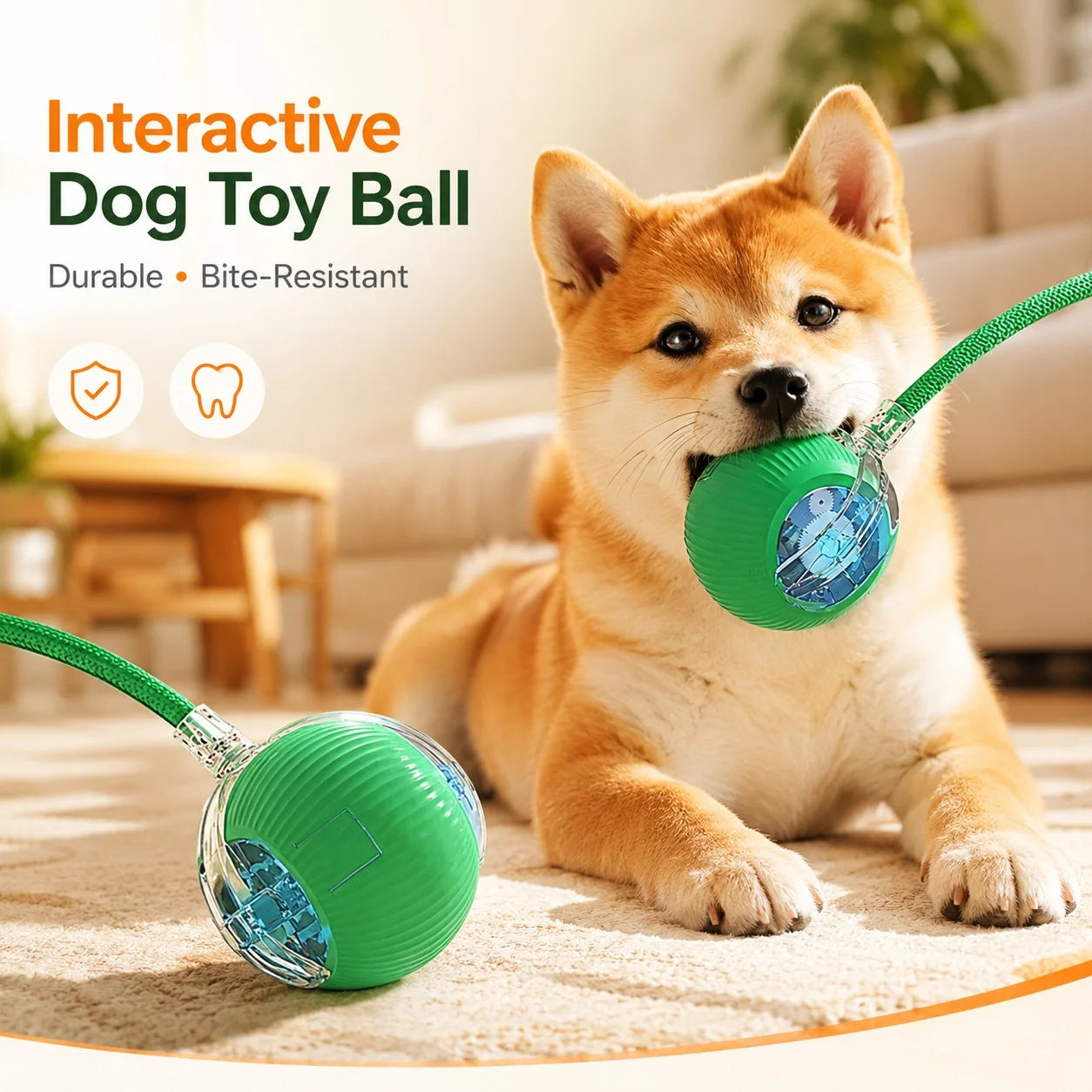 AUSLITH RollPup – Interactive Auto-Moving Dog Ball