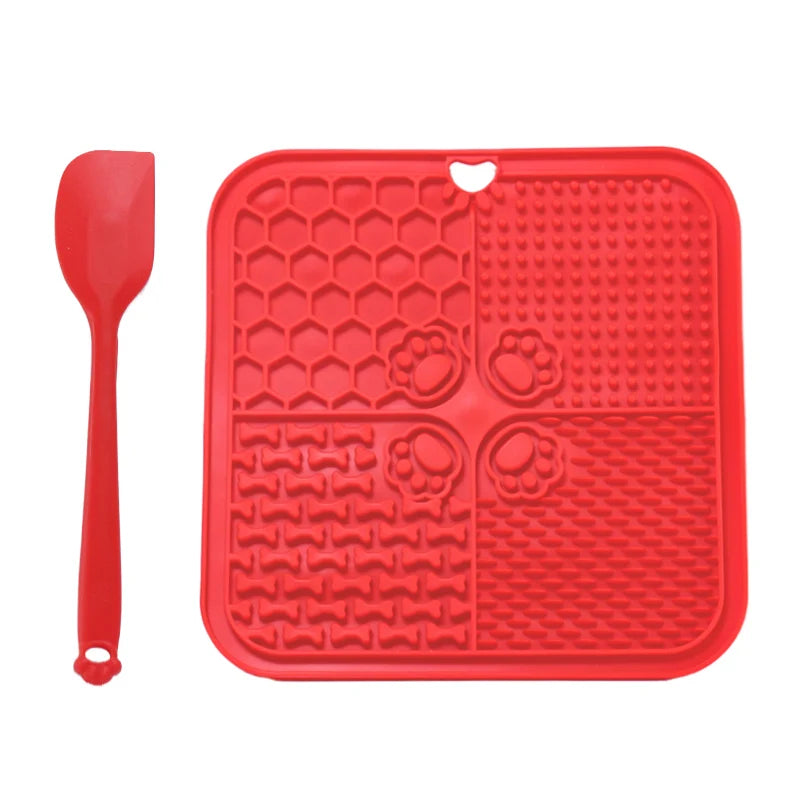 AUSLITH LickEase Silicone Slow Feeder Lick Mat for Dogs & Cats