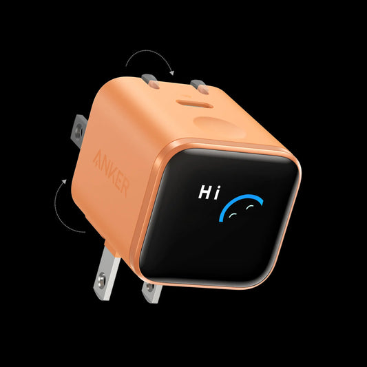Auslith | Anker Nano Charger (45W, Smart Display, 180° Foldable)
